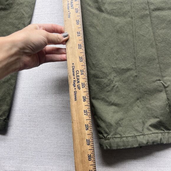 Levi's 94 baggy pants cargo green womens 30x(30 actual 29"" Drawstring - Picture 3 of 9